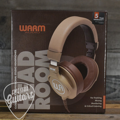 Warm Audio HeadRoom Closed-Back Professional Studio Headphones - Tan with Carrying Case