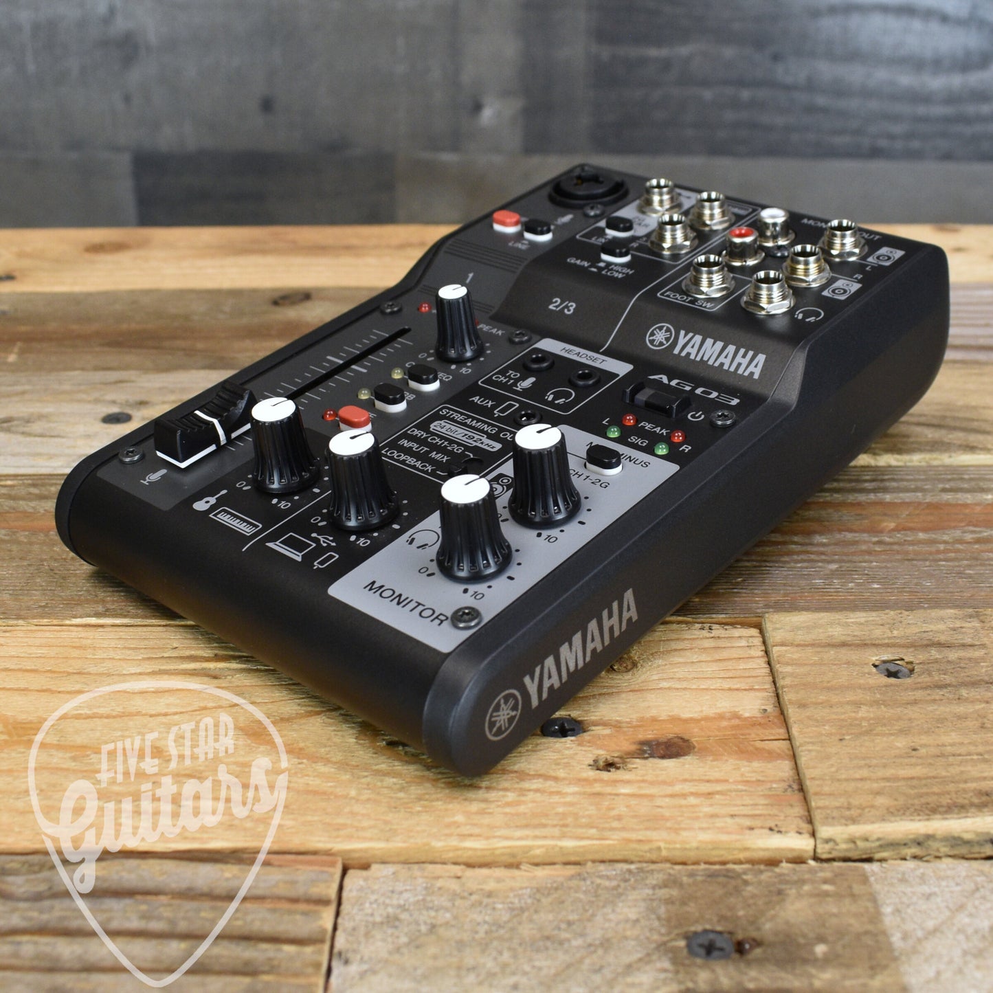 Yamaha AG03MK2 3-Channel Live Streaming Loopback Audio USB Mixer