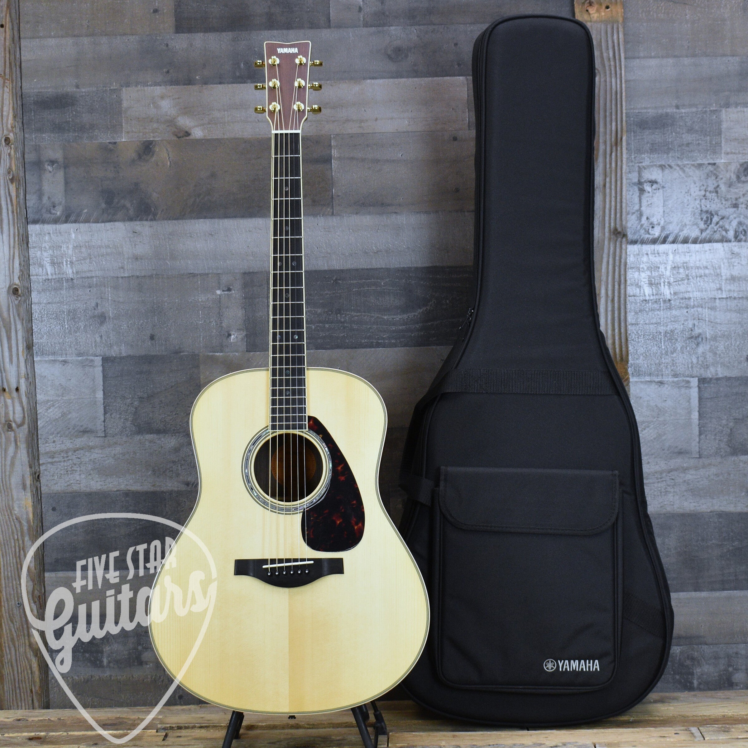 Yamaha LL16 ARE HB Jumbo Acoustic - Natural with Hard Bag – Five