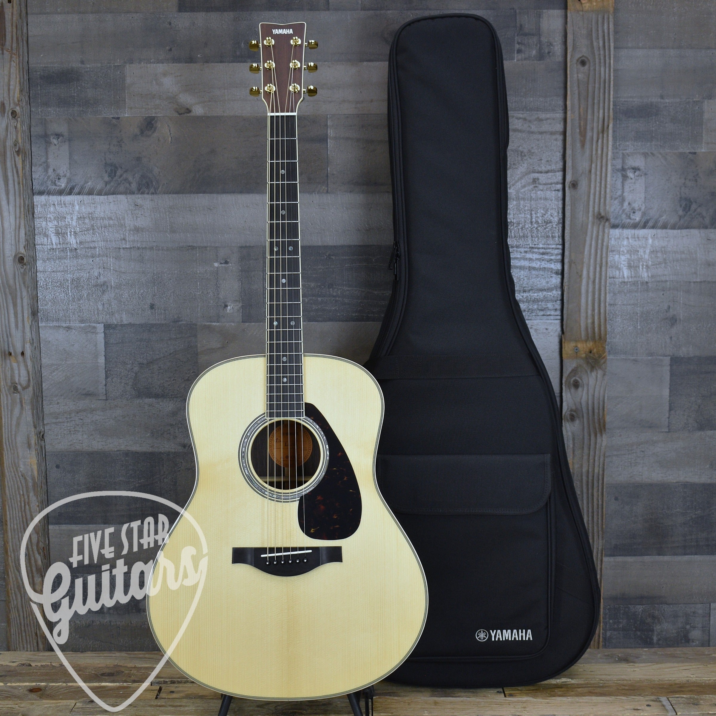 Yamaha LL16 ARE HB Jumbo Acoustic - Natural with Hard Bag – Five
